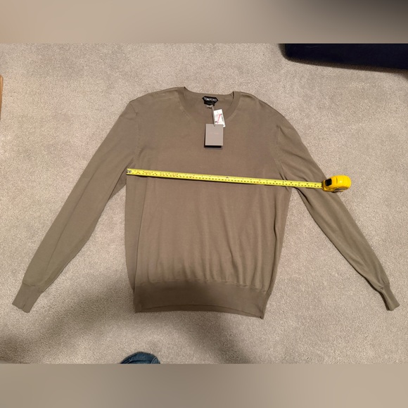 Tom Ford Men's Beige Crewneck Sweater - Picture 16 of 16